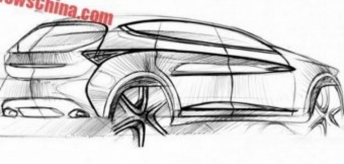 В Сети опубликовали эскизы Chery Tiggo 7 для Китая