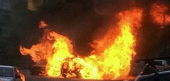 В Петрозаводске взорвался автомобиль