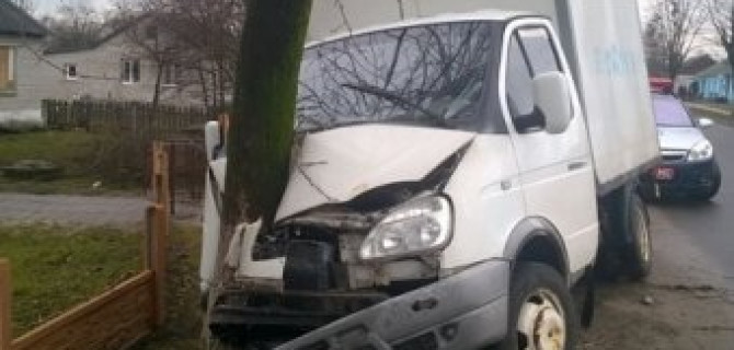 В Солигорском районе водитель «Газели» погиб, врезавшись в дерево