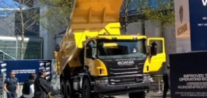 Scania представила строительную и горную технику на выставке BAUMA 2016 в Мюнхене
