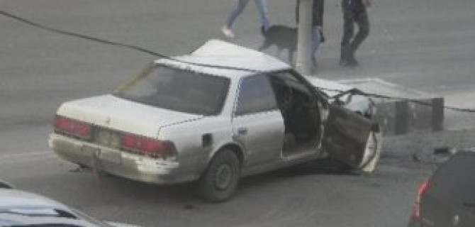 В Рязани пьяный угонщик повредил 8 машин и врезался в светофор