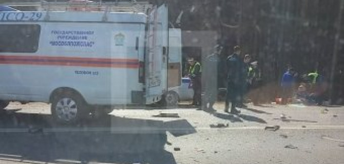 В Подмосковье в лобовом ДТП погибли два человека
