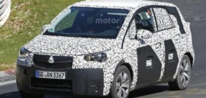 Новый Opel Meriva замечен на тестах в Нюрбургринге