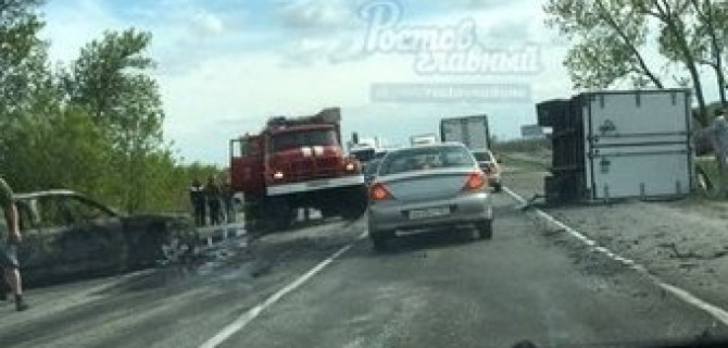 Под Ростовом в лобовом ДТП погиб водитель Volkswagen