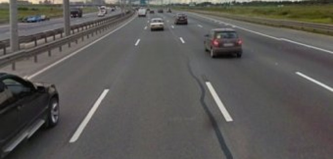 На КАД перекроют две полосы