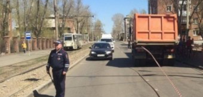 В Иркутске МАЗ насмерть задавил девочку на переходе