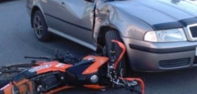 В центре Уфы сбили мотоциклиста