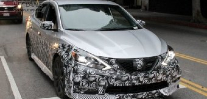 В Сети выложили фото обновленного седана Nissan Sentra Nismo