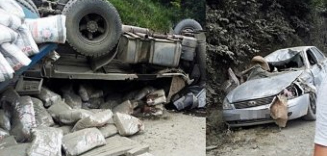 Под Новороссийском в тройном ДТП погиб водитель КАМАЗа