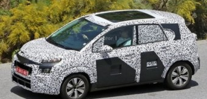 Новый Citroen C3 Picasso был замечен на тестах