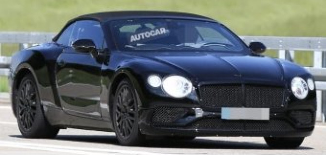 Bentley тестируют новый кабриолет Continental GT