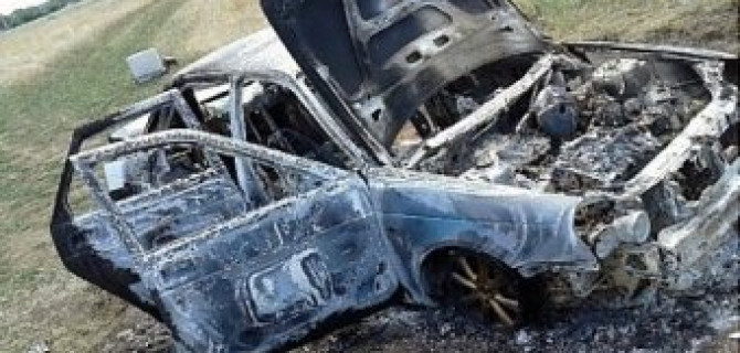 В Тюменской области водитель заживо сгорел в машине после ДТП