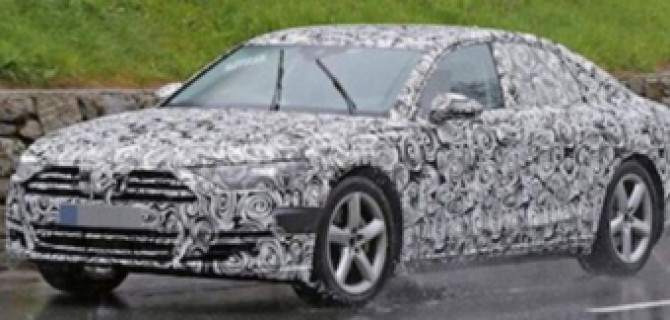 Новый Audi A8 попал в объективы фотошпионов