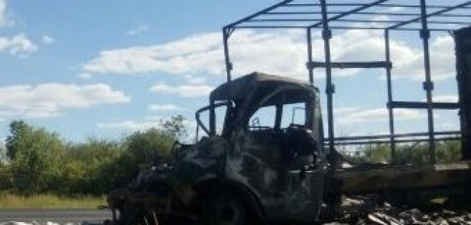 Под Самарой в сгоревшей «Газели» погиб человек