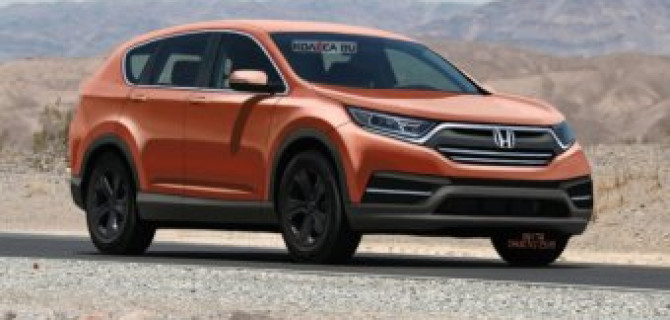 В Сеть выложили первые рендеры серийного Honda CR-V нового поколения