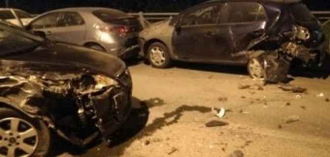 В Петербурге пьяный водитель протаранил несколько автомобилей