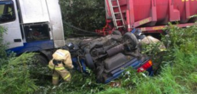Под Рязанью в ДТП с фурой погибли двое взрослых и двое детей