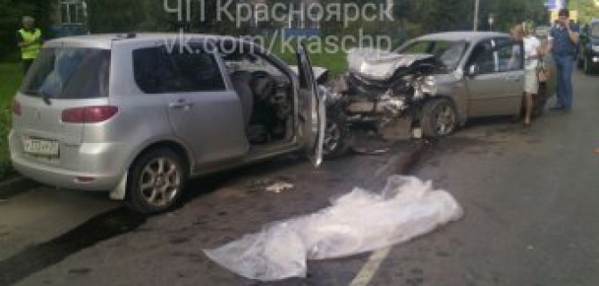 В ДТП на правобережье Красноярска погиб водитель
