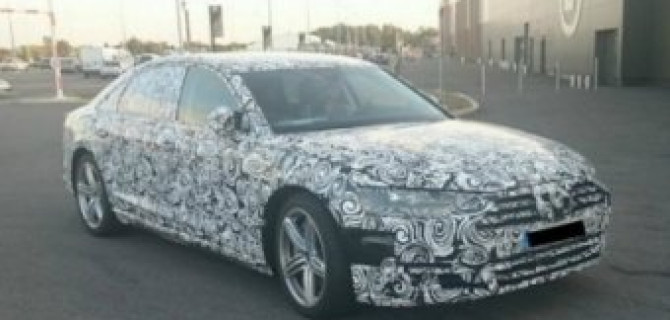 Новое поколение Audi A8 замечено на дорожных тестах