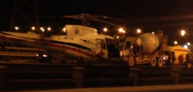 В ДТП с бетономешалкой на КАД пострадала женщина