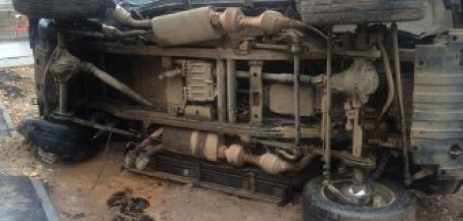 В Сыктывкаре при опрокидывании Гелендвагена погиб человек