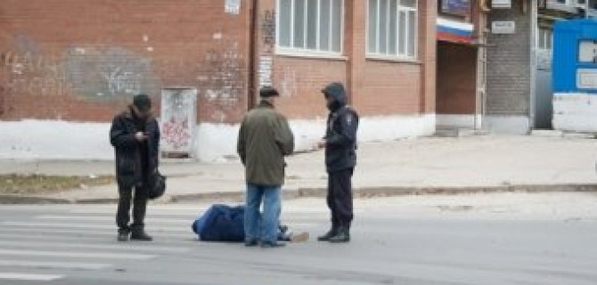 В Самаре иномарка сбил мужчину на переходе