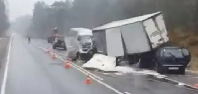Два водителя «Газелей» погибли в тройном ДТП под Псковом