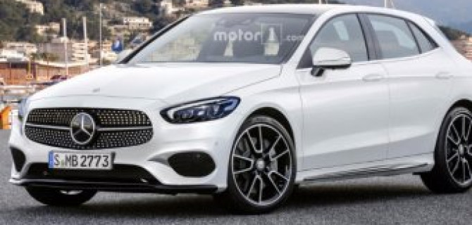 В Сеть выложили рендер Mercedes A-Class 2018 года
