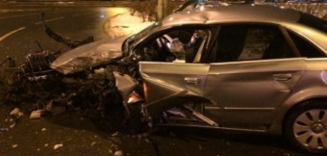 В Петербурге водитель сбежал после ДТП на шоссе Революции