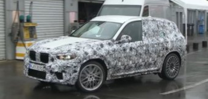BMW тестирует прототип X3 M в Нюрбургринге