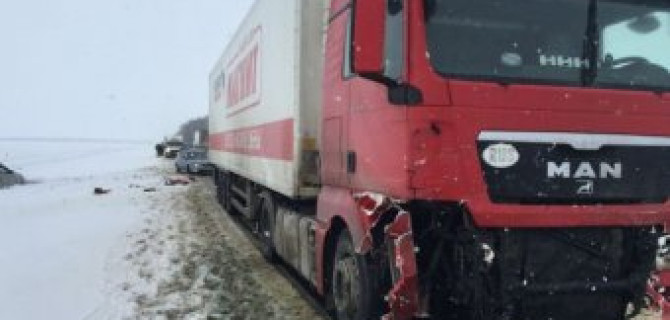 В Орловской области в ДТП с фурой погибли женщина и ребенок