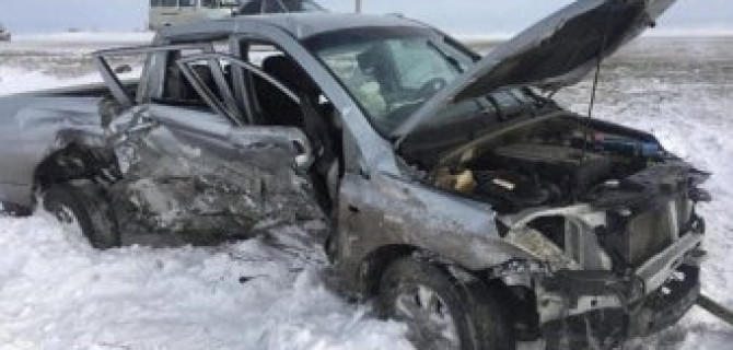 В Шпаковском районе в лобовом ДТП погиб человек