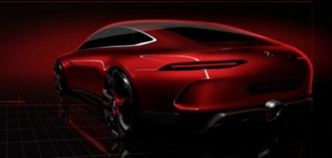 Появился скетч спортивного четырехдверного Mercedes-AMG GT Concept
