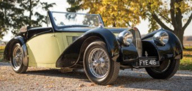 Уникальный Bugatti Type 57S 1937 года был продан по рекордной цене