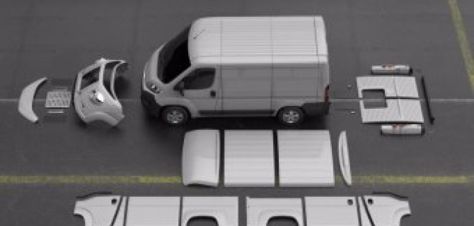 Citroen Jumper превратили в фургон из 40-х