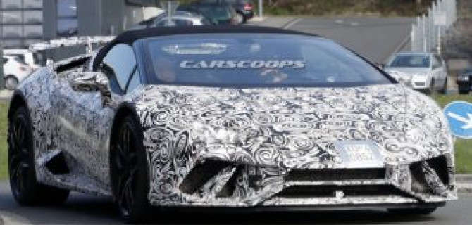 Открытая версия Lamborghini Huracan Performante проходит тесты
