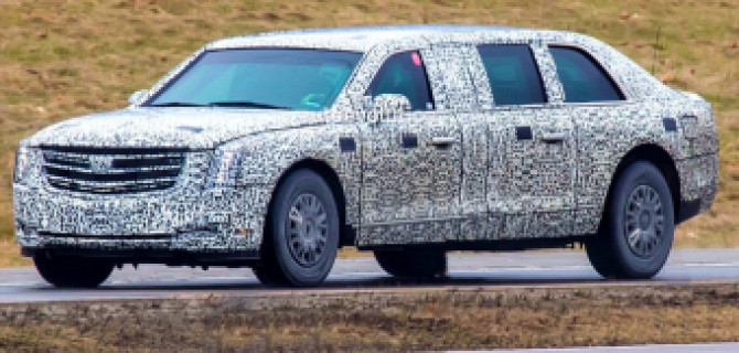 В США замечен бронированный лимузин Дональда Трампа