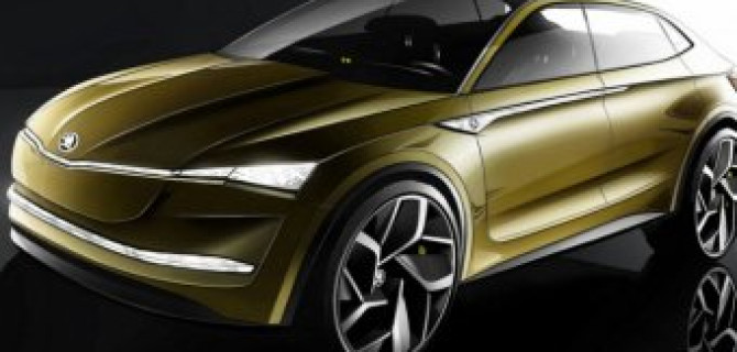 Skoda показала салон нового электрокроссовера Vision E