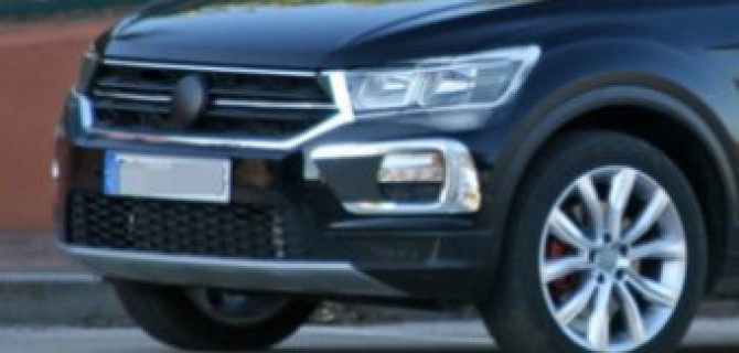 Ещё не вышедший компактный кроссовер T-Roc сфотографирован без камуфляжа