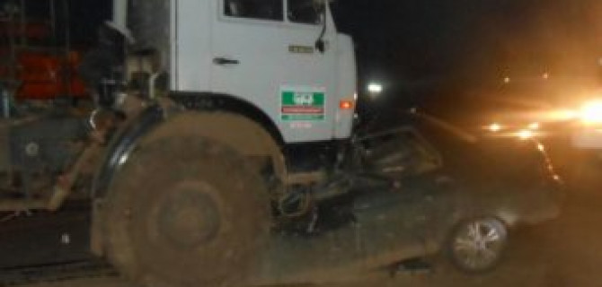 В Татарстане КамАЗ раздавил «Ладу»: погиб человек
