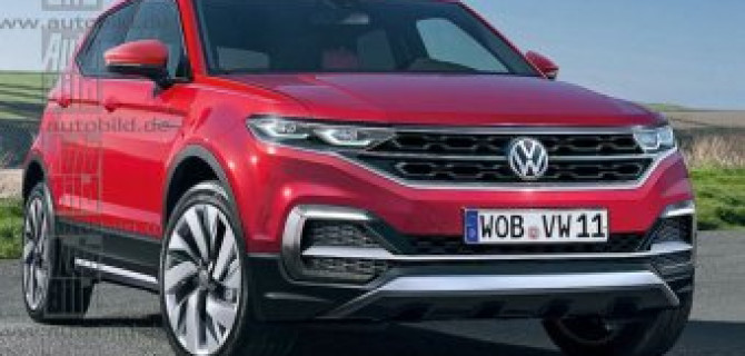 Появились изображения серийного кроссовера Volkswagen T-Cross