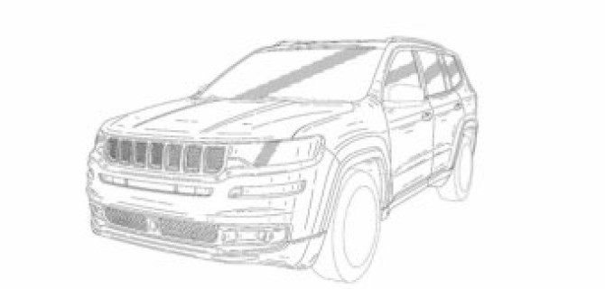Появились официальные эскизы 7-местного SUV от Jeep