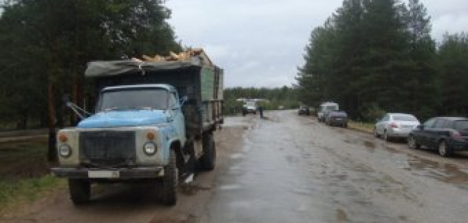 В Тарногском районе грузовик насмерть сбил мужчину