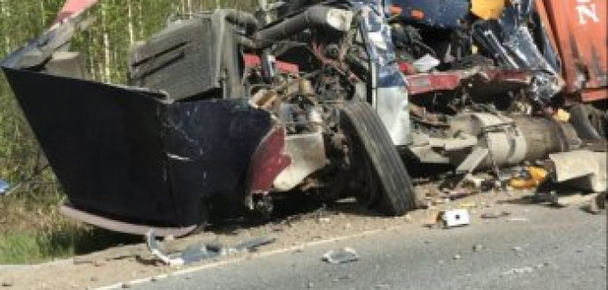 В ДТП под Лодейным Полем погиб водитель грузовика