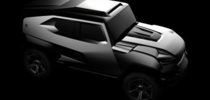 Компания Rezvani показала тизеры нового «военного» внедорожника