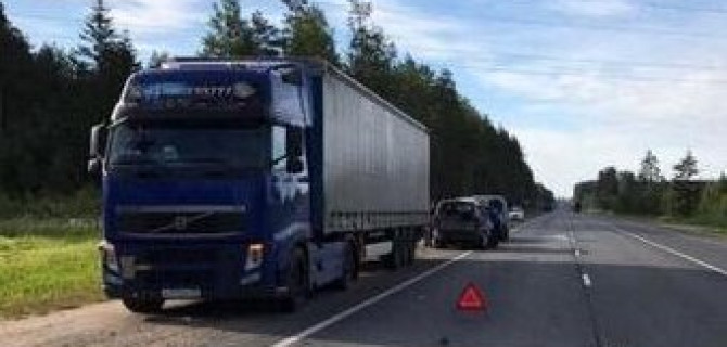 На трассе М-10 под Тверью в ДТП пострадали двое взрослых и двое детей