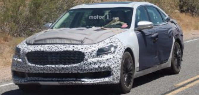 Обновленная KIA Quoris замечена на тестах