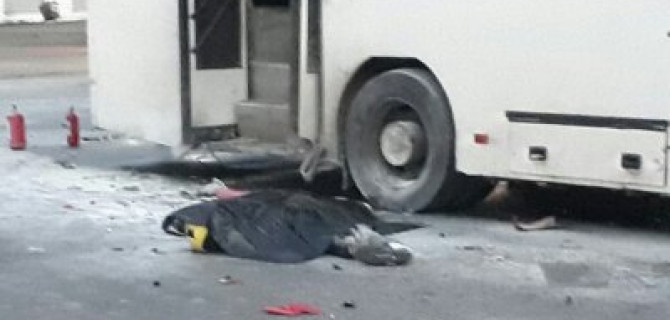 Мотоциклист погиб в ДТП с горящим автобусом в Красноярске