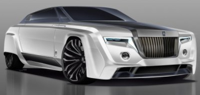 В Сети появился рендер Rolls-Royce Phantom 2050 года