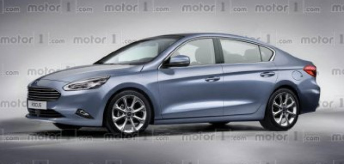 В Сети появился рендер нового поколения седана Ford Focus 2019